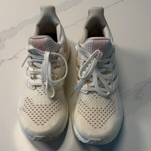 adidas Women's Cream and Pink Athletic Shoes